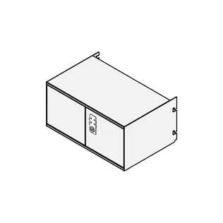 Metal Cabinet with Metal Doors <br>12T x 24W (Combination Lock)