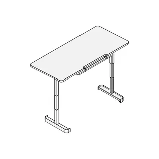 Motorized Adjustable Height Free Standing Table - 30 Deep