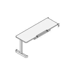 Perpendicular Desk 30 Tall x 24 Deep