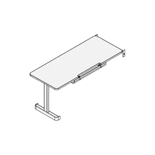 Perpendicular Desk 30 Tall x 30 Deep