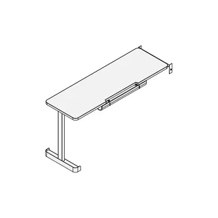 Perpendicular Desk 36 Tall x 24 Deep