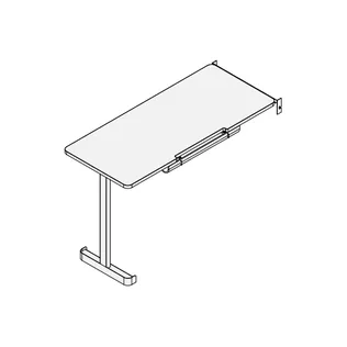 Perpendicular Desk 42 Tall x 30 Deep